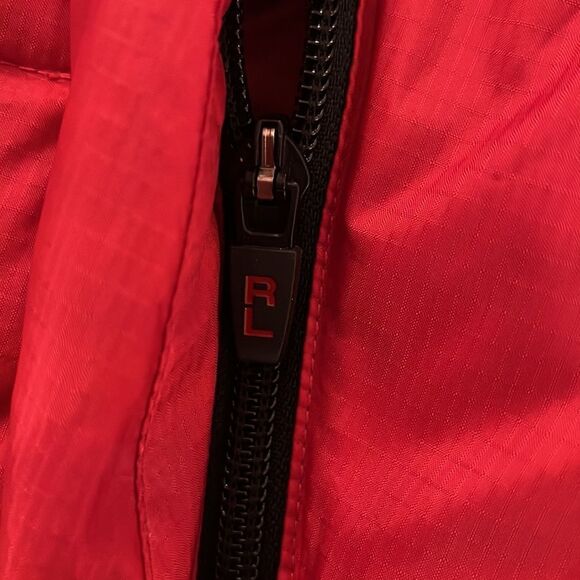 Red double zip Polo Sport By Ralph Lauren Down Puffy Puffer Vest Jacket Polo 67 - Picture 13 of 14